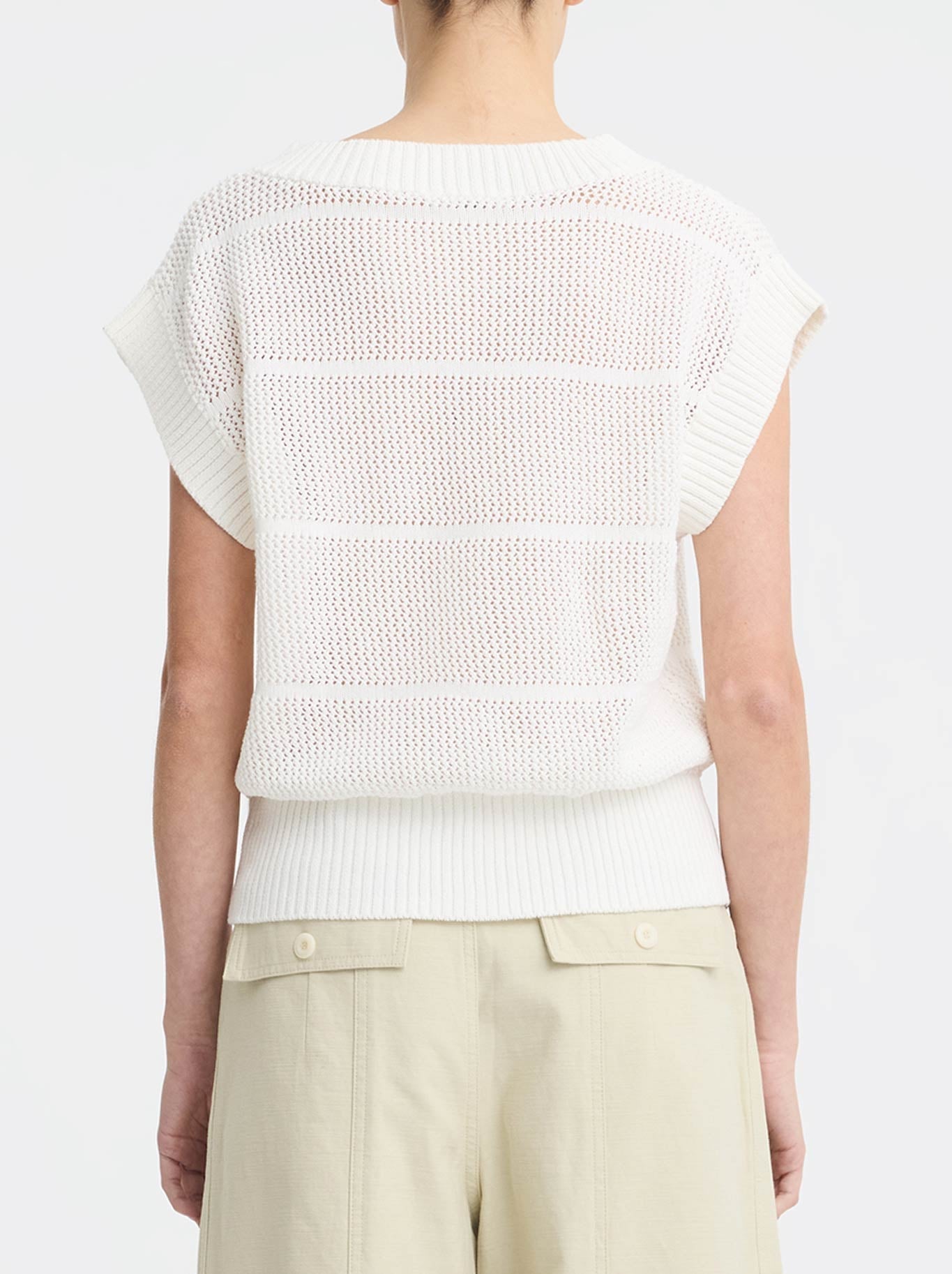 MORRISON ELIRA KNIT VEST (White)
