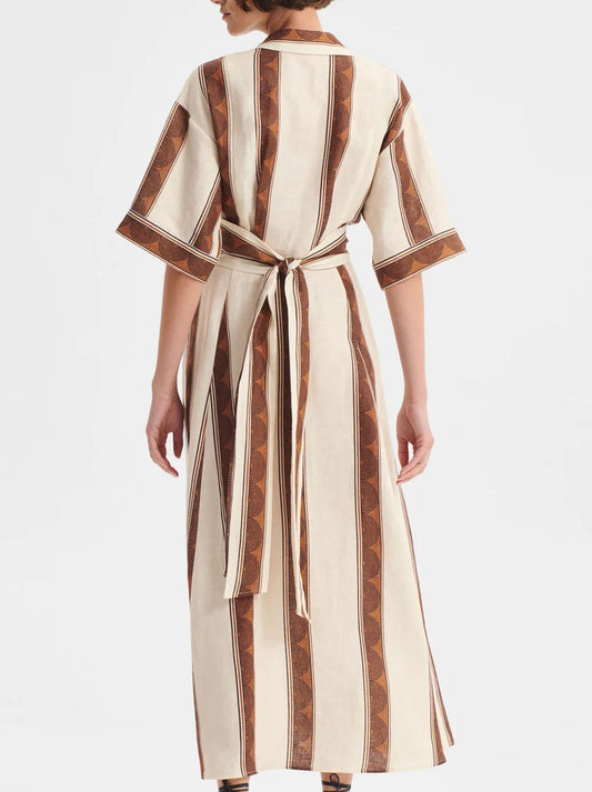 MORRISON HARRIET LINEN SHIRT DRESS (Print)