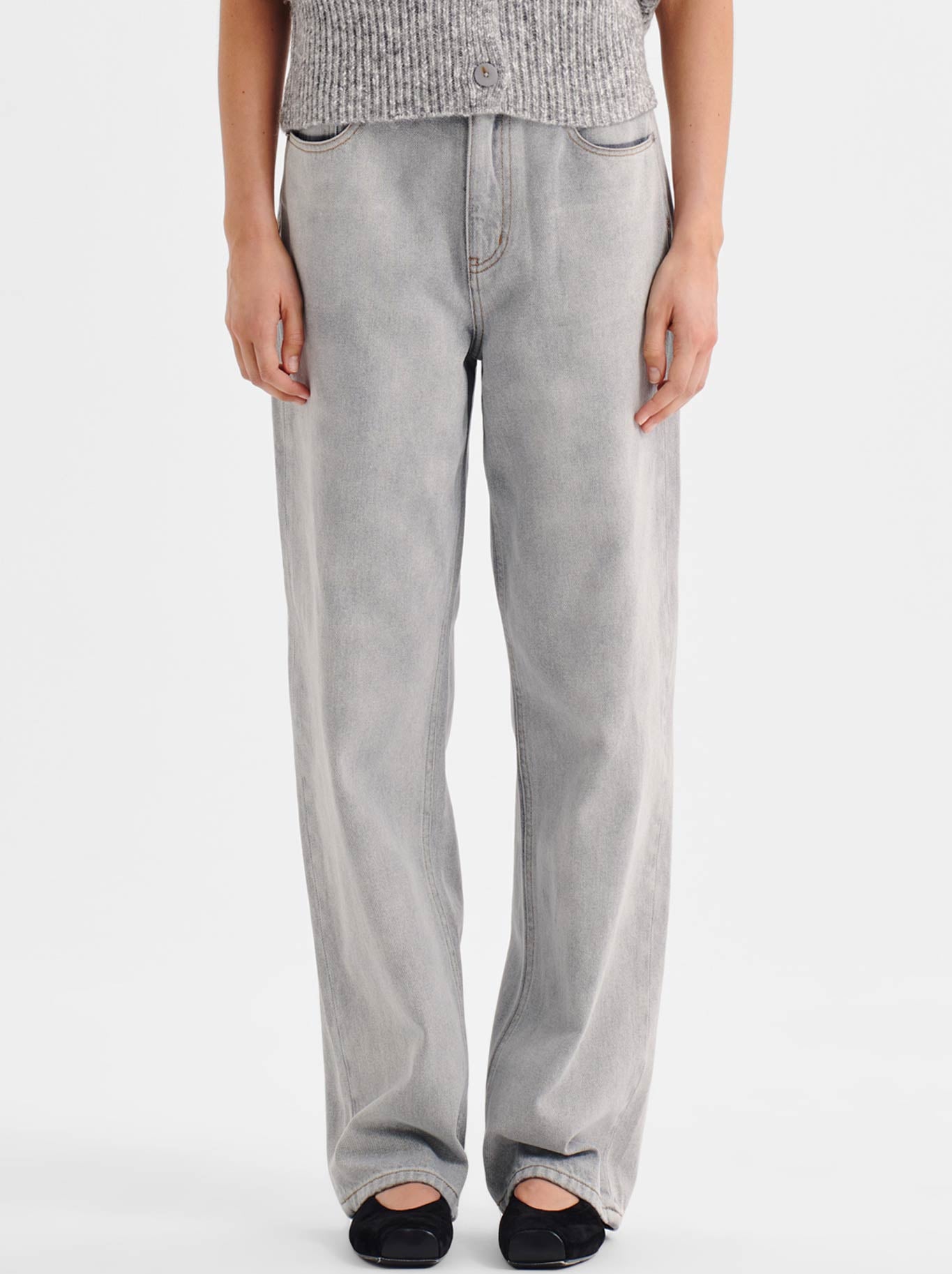 Image of Jeans. Product name - MORRISON REID DENIM JEAN in Ash colour by brand - Morrison