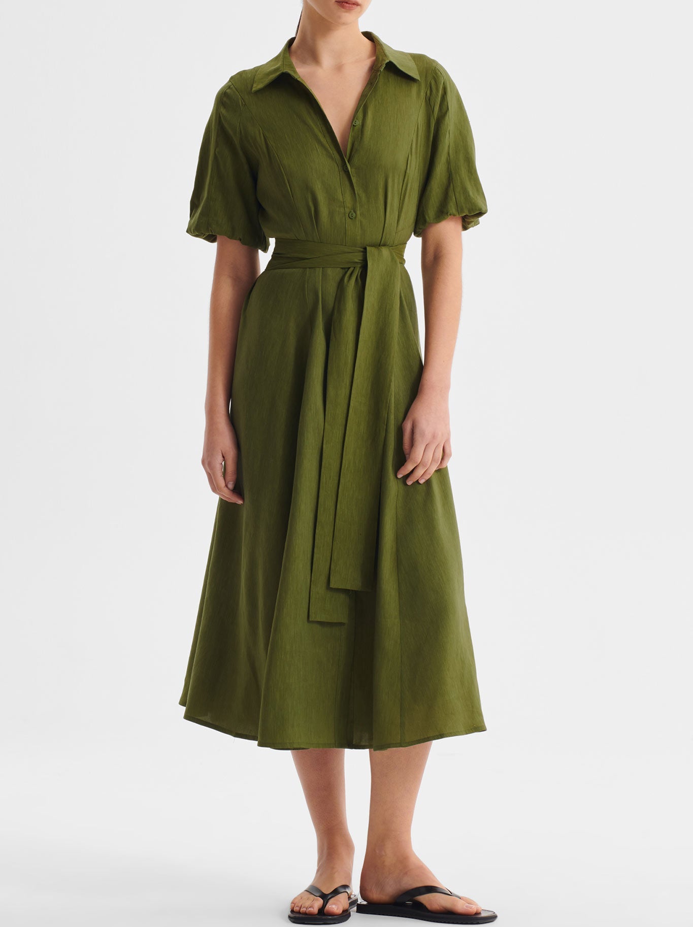 MORRISON VICTORIA SHIRT DRESS (Chive)