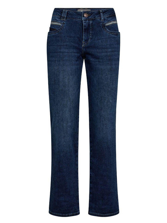 Image of Jeans. Productname: MOS MOSH CARLA JEAN in Blue colour by brand - Mos Mosh