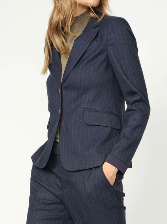 Image of Coats & Jackets. Productname: MOS MOSH BLAKE CARIE BLAZER in Maritime colour by brand - Mos Mosh