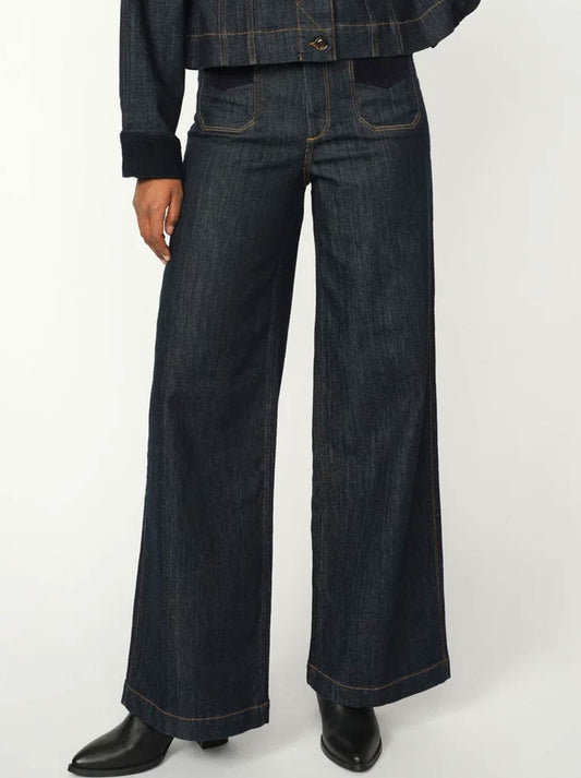 Image of Jeans. Productname: MOS MOSH COLETTE DAW JEAN in Dark Blue colour by brand - Mos Mosh