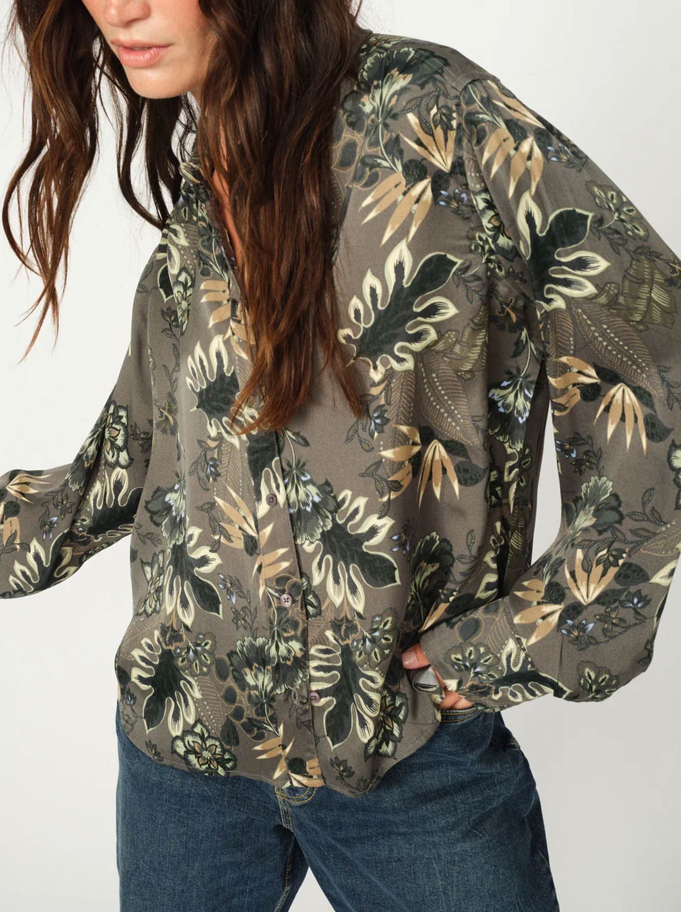 Image of Shirts. Productname: MOS MOSH ABINA SHIRT in Urban colour by brand - Mos Mosh