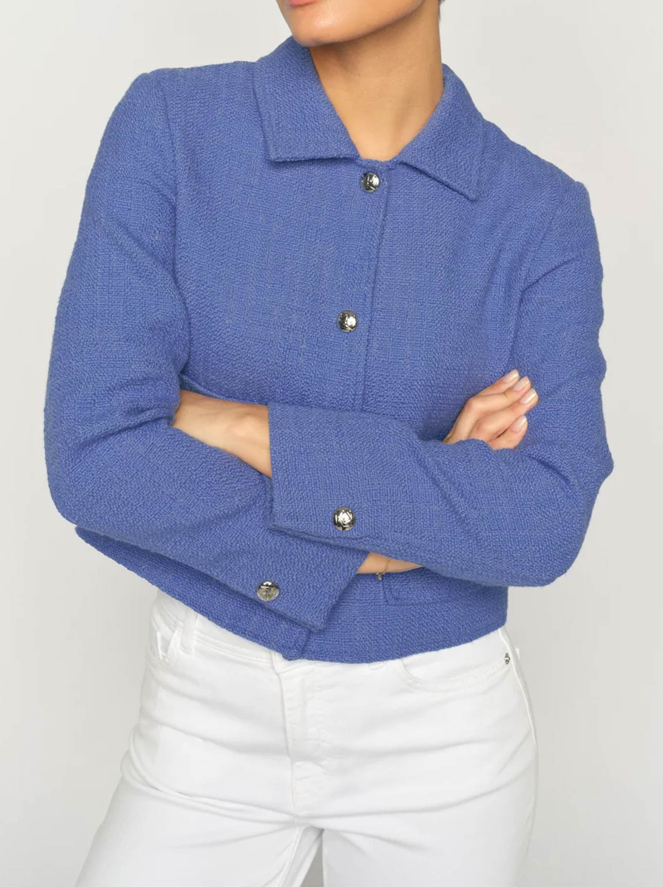 Image of Coats & Jackets. Product name - MOS MOSH NILSA BOBB JACKET in Ultra Marine colour by brand - Mos Mosh