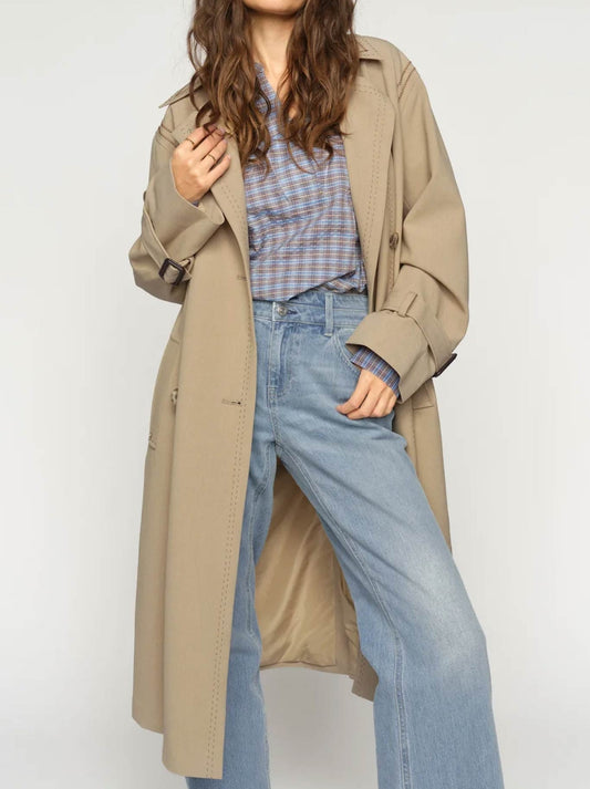 Image of Coats & Jackets. Product name - MOS MOSH SCOUT ZANI TRENCH in Twill colour by brand - Mos Mosh