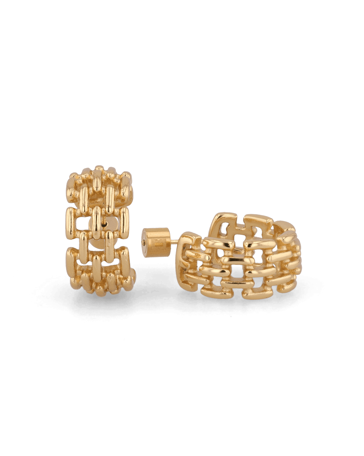 LAVANA Multi Link Gold Hoop Earrings