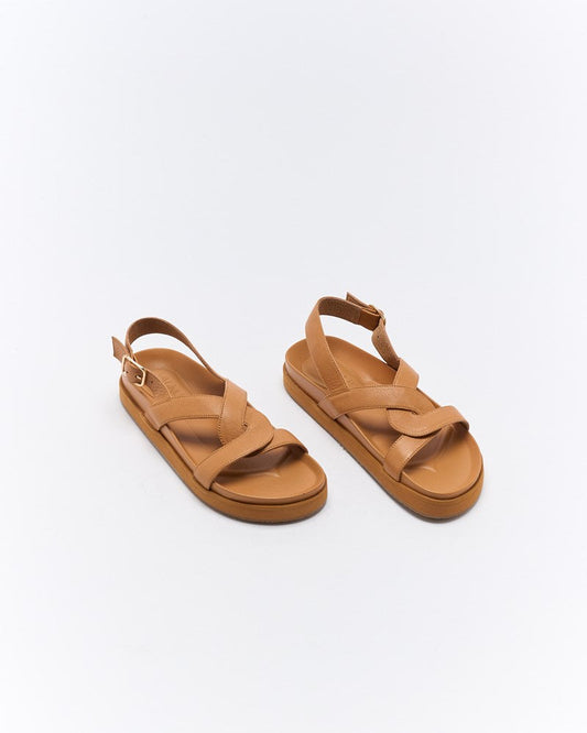 Walnut Melbourne Murphy Leather Sandal (Coconut Tan)