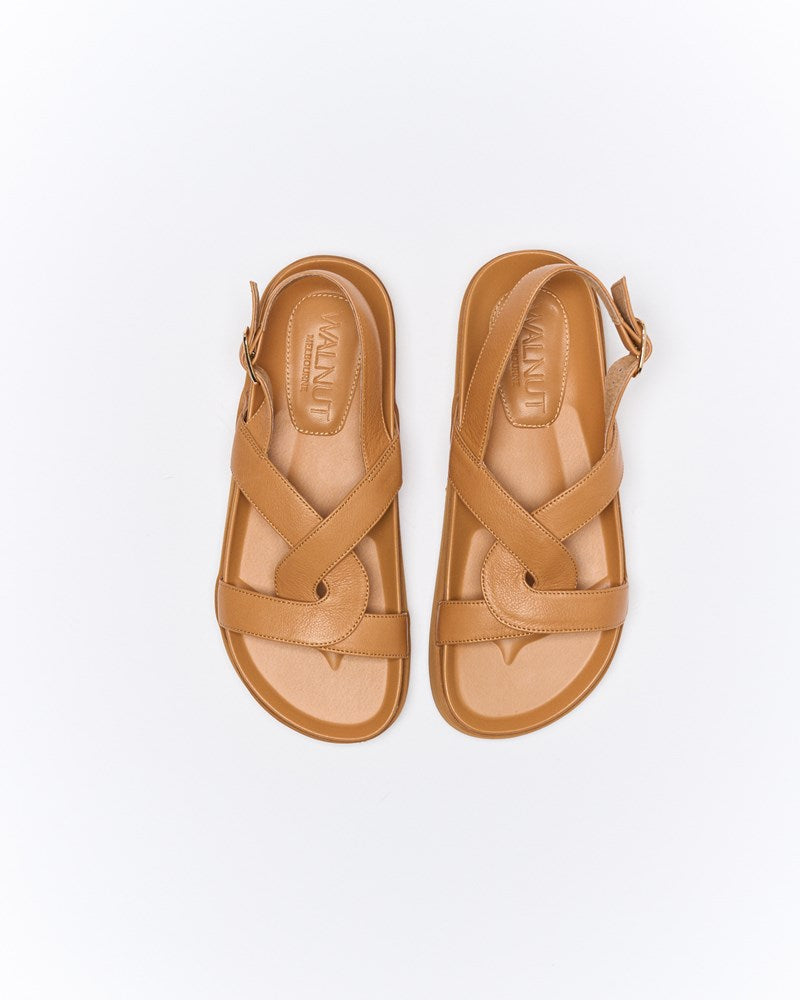Walnut Melbourne Murphy Leather Sandal (Coconut Tan)
