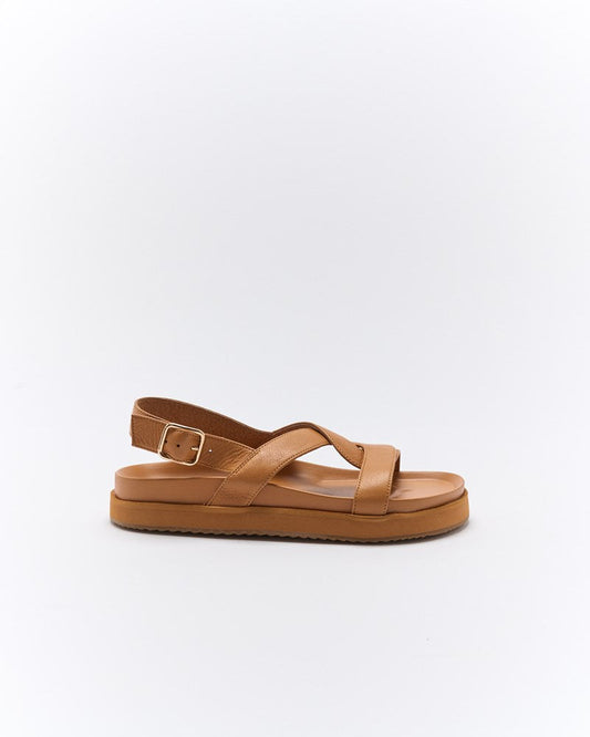 Image of Sandals. Productname: Walnut Melbourne Murphy Leather Sandal in Coconut Tan colour by brand - Walnut Melbourne