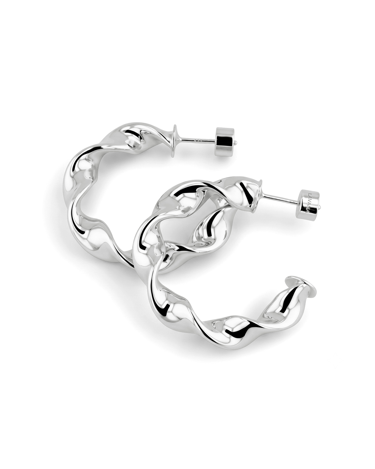LAVANA Muse Silver Hoop Earrings
