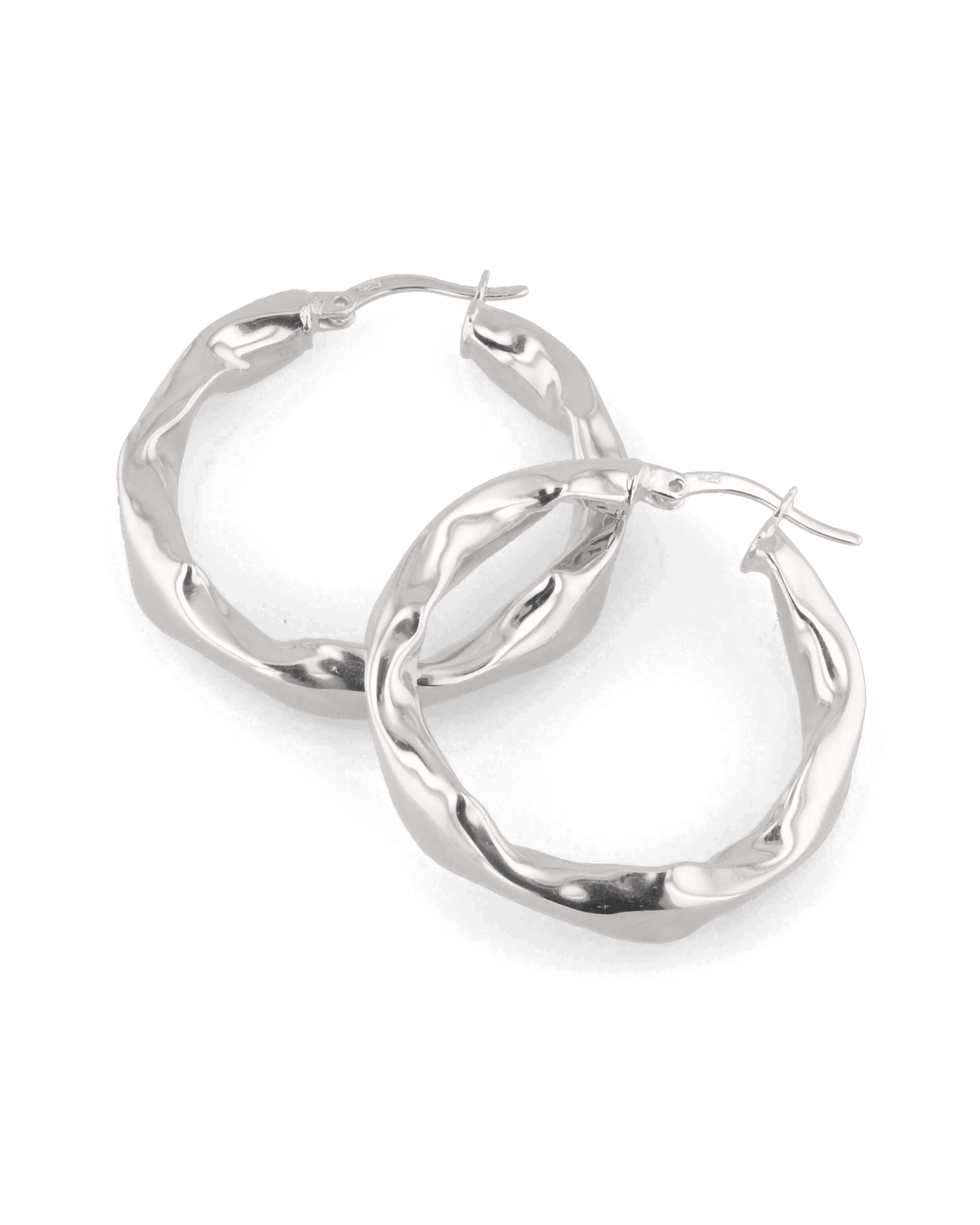 LAVANA Musica Silver Hoop Earrings