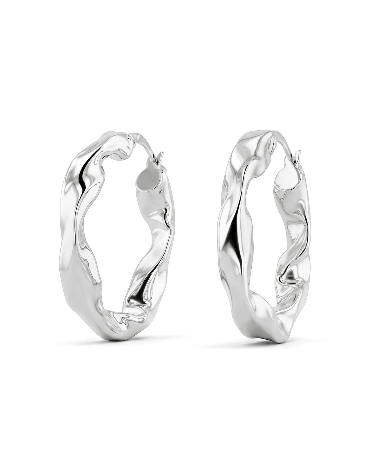 LAVANA Musica Silver Hoop Earrings