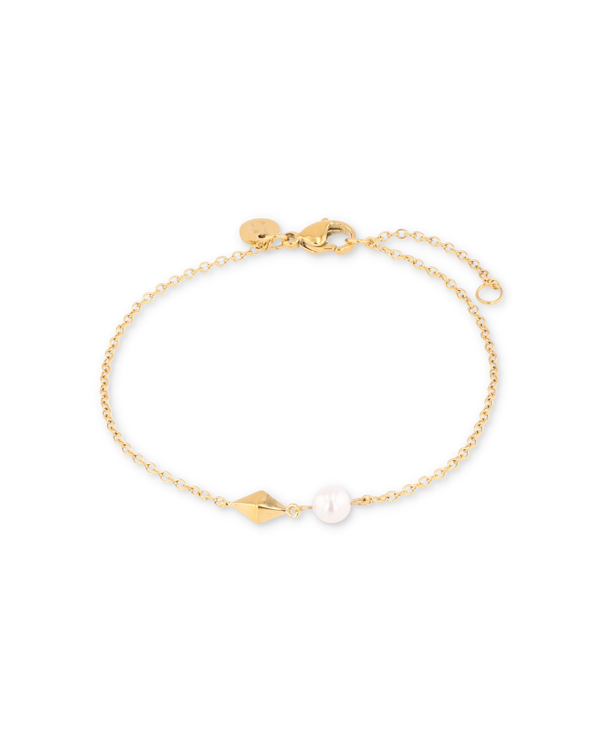 Image of Bracelets. Product name - Mykonos Gold Pearl Bracelet in colour by brand - LAVANA