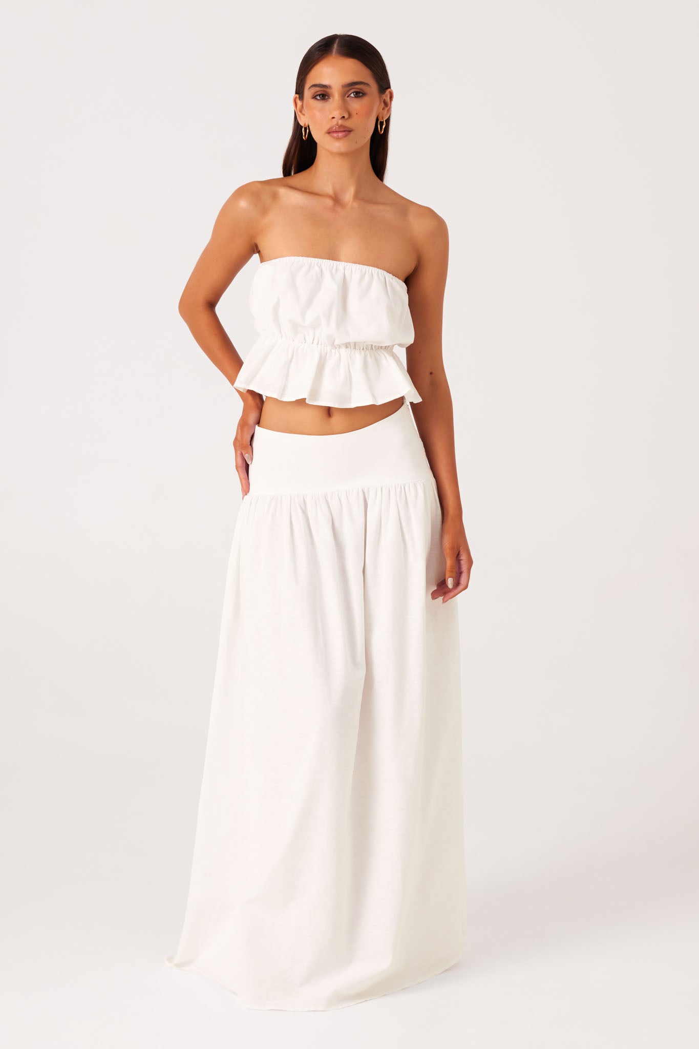SNDYS NESA MAXI SKIRT (White)