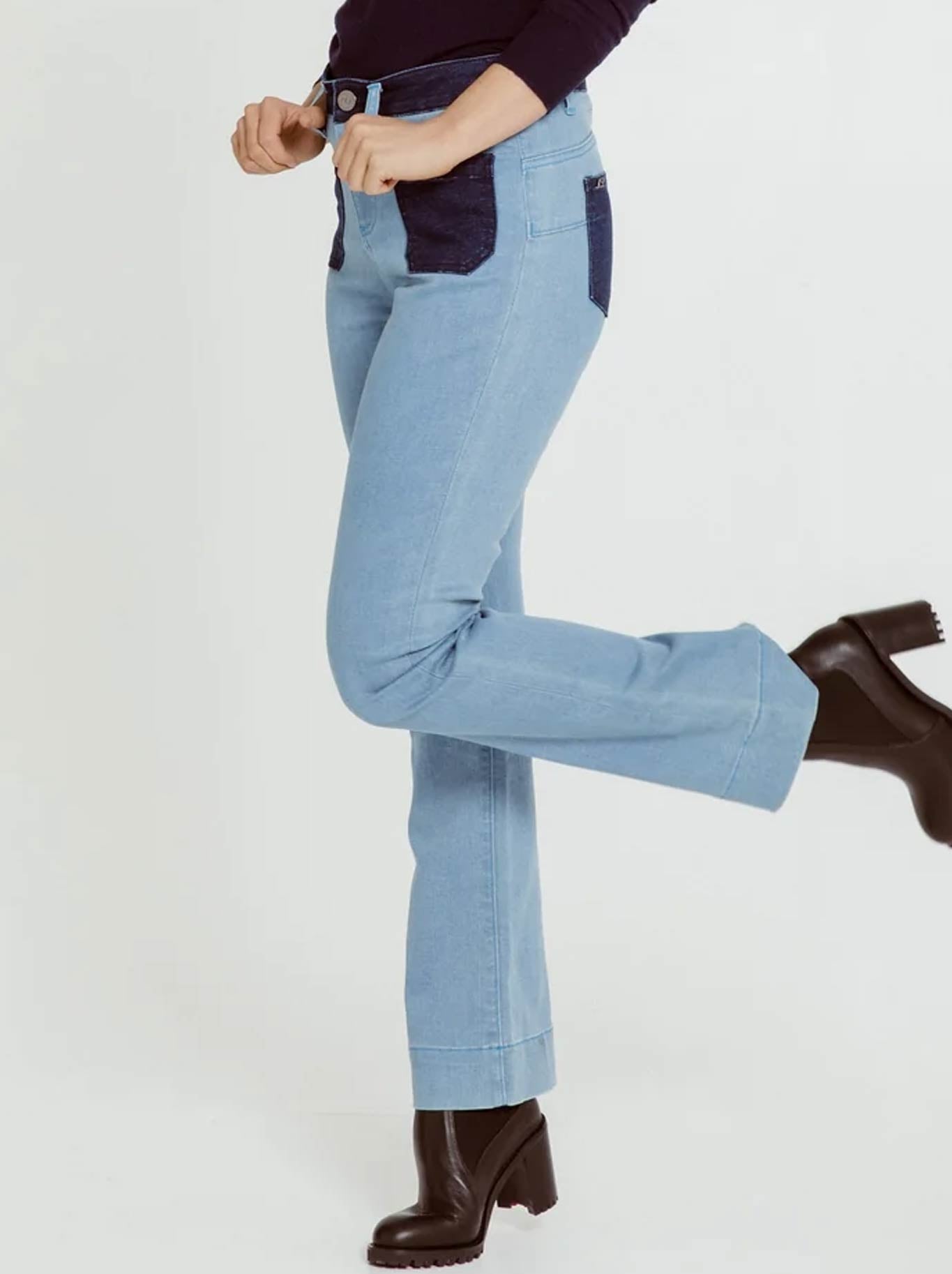 NEW LONDON FLEET TWO TONE JEAN (Denim)