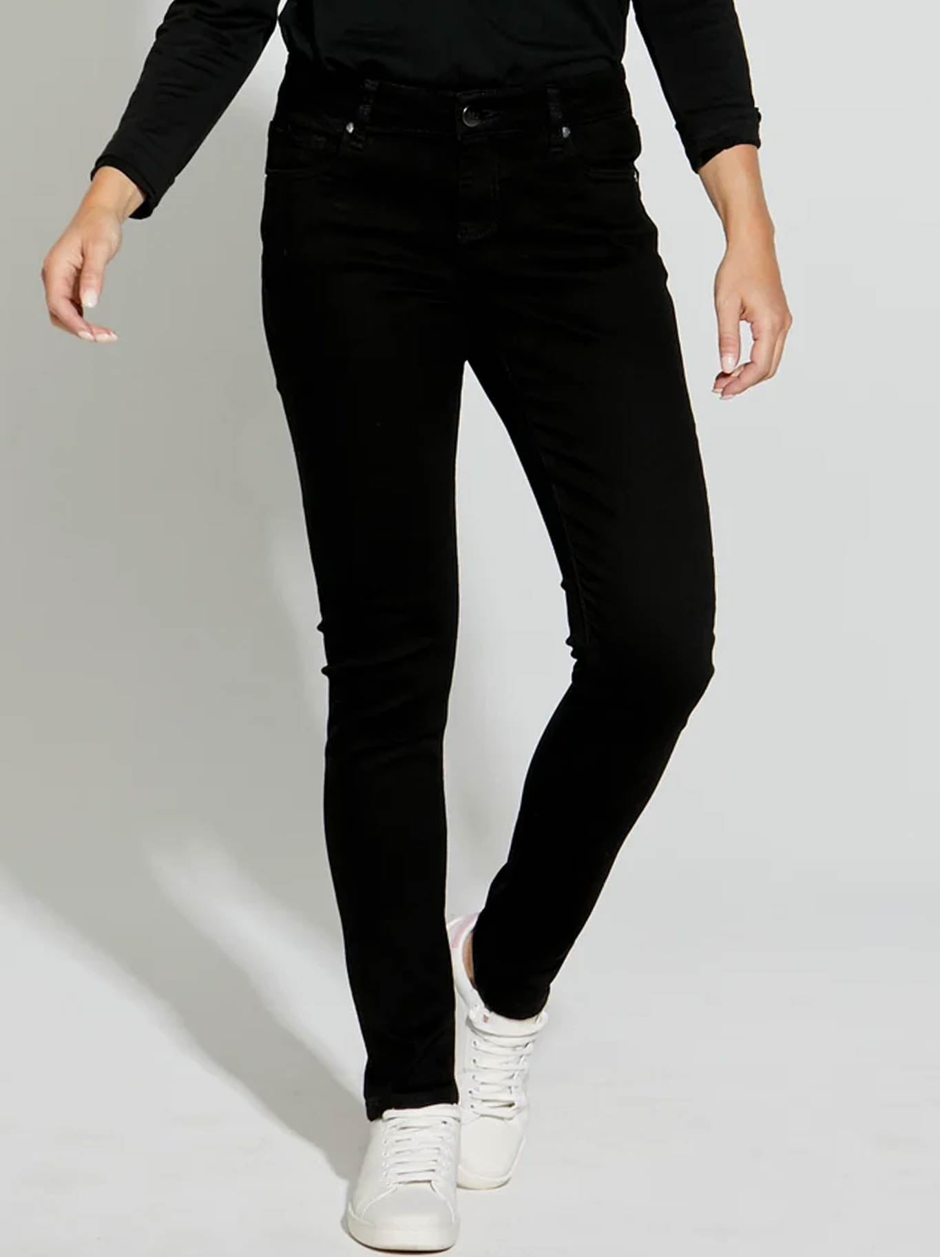 Image of Jeans. Product name - New London Olney Slim Jean in Black colour by brand - New London