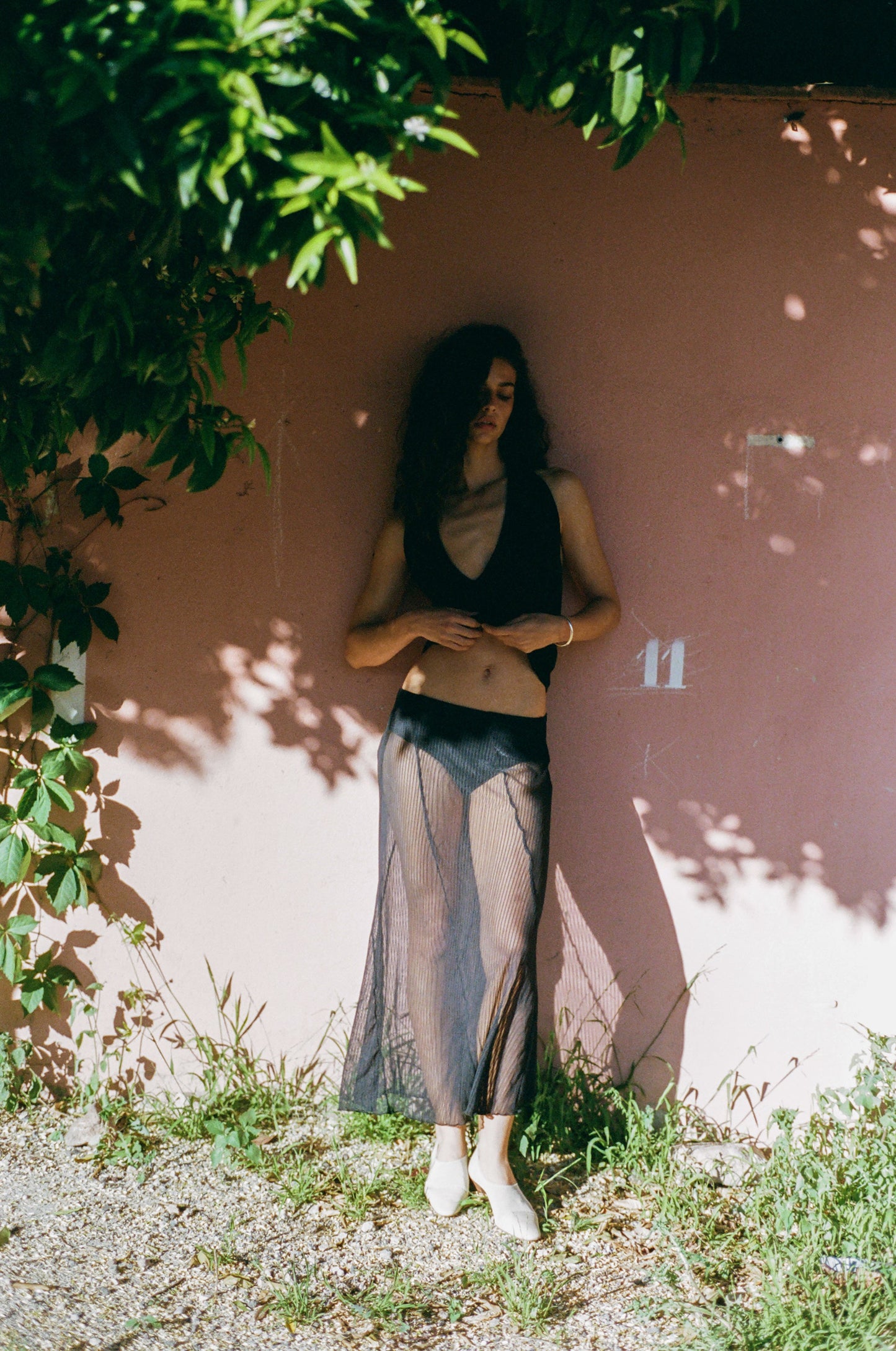Lorenzo Midi Skirt (Black)