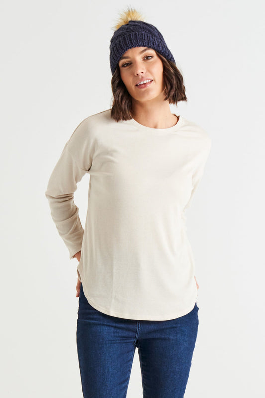 Image of Hats. Productname: Betty Basics Elsie Beanie Dark Navy in Dark Navy colour by brand - Betty Basics