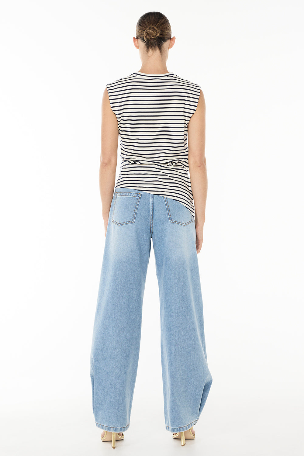 Cote D'azur Top (Navy/Ecru)