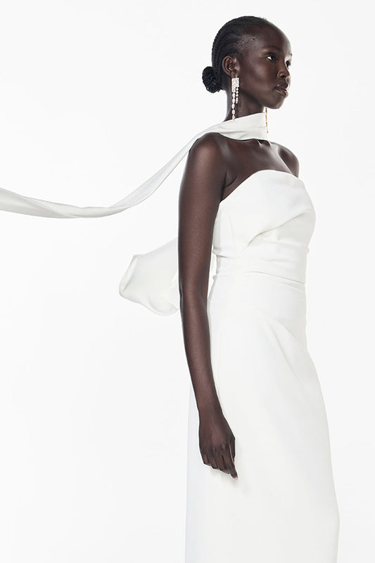 Image of Accessories. Productname: Glossed Over Scarf in WHITE colour by brand - Manning Cartell