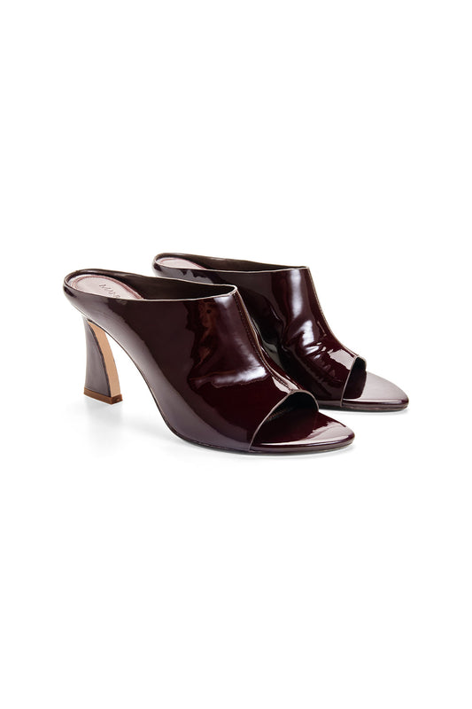 Image of Sandals. Productname: Mule Bootie in Dark Cherry colour by brand - Manning Cartell