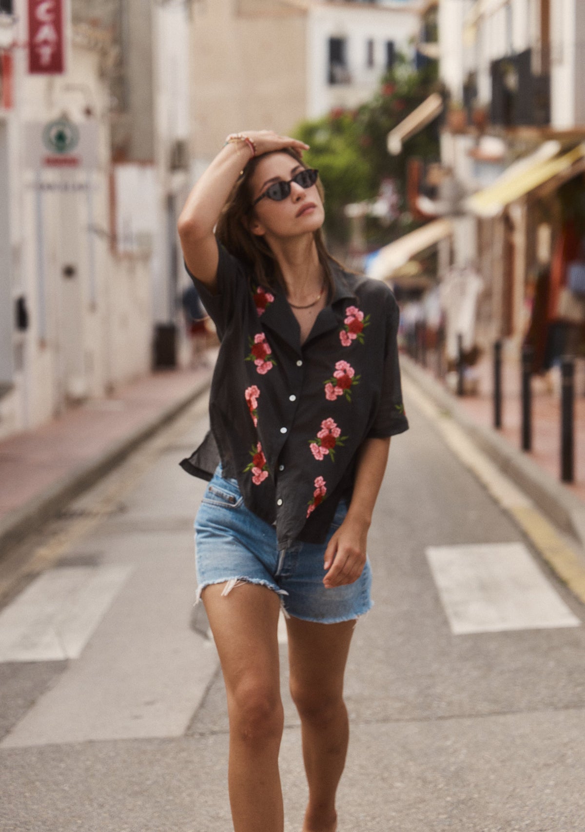 Auguste The Label Embroidered Rose Shirt (Print)