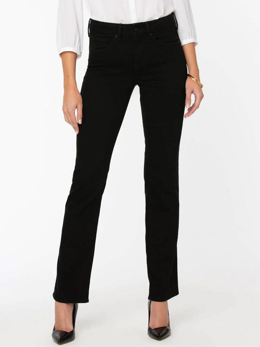Image of Jeans. Productname: NYDJ MARILYN STRAIGHT JEAN in Black colour by brand - Nydj