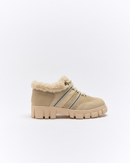 Image of Boots. Productname: Naomi Sherpa Boot in Beige colour by brand - Walnut Melbourne