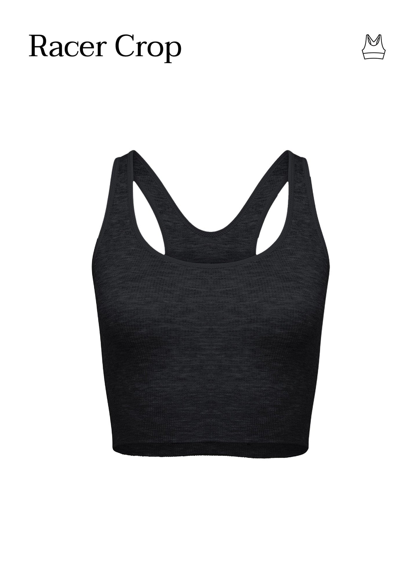 RACER CROP - BLACK