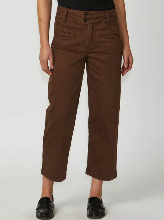 Image of Jeans. Product name - NEW LONDON CHRISTOW ANKLE GRAZER JEAN in Chocolate colour by brand - New London