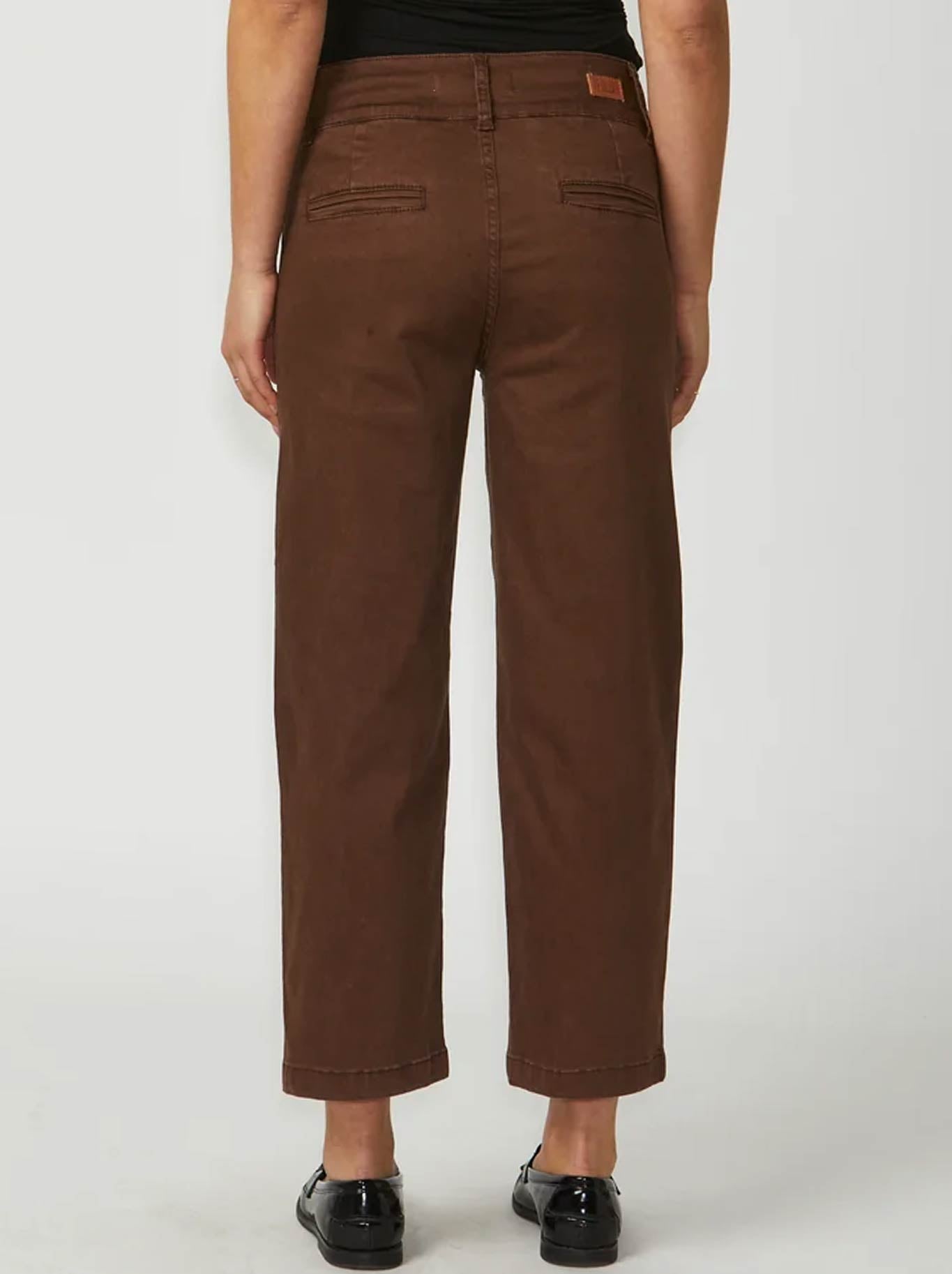 NEW LONDON CHRISTOW ANKLE GRAZER JEAN (Chocolate)