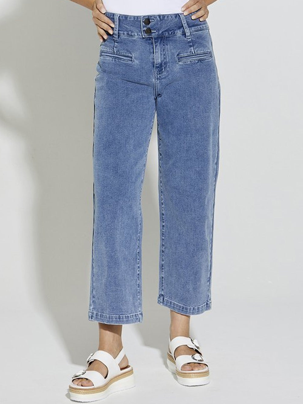 Image of Jeans. Productname: New London Christow Ankle Grazer Jean in Denim colour by brand - New London