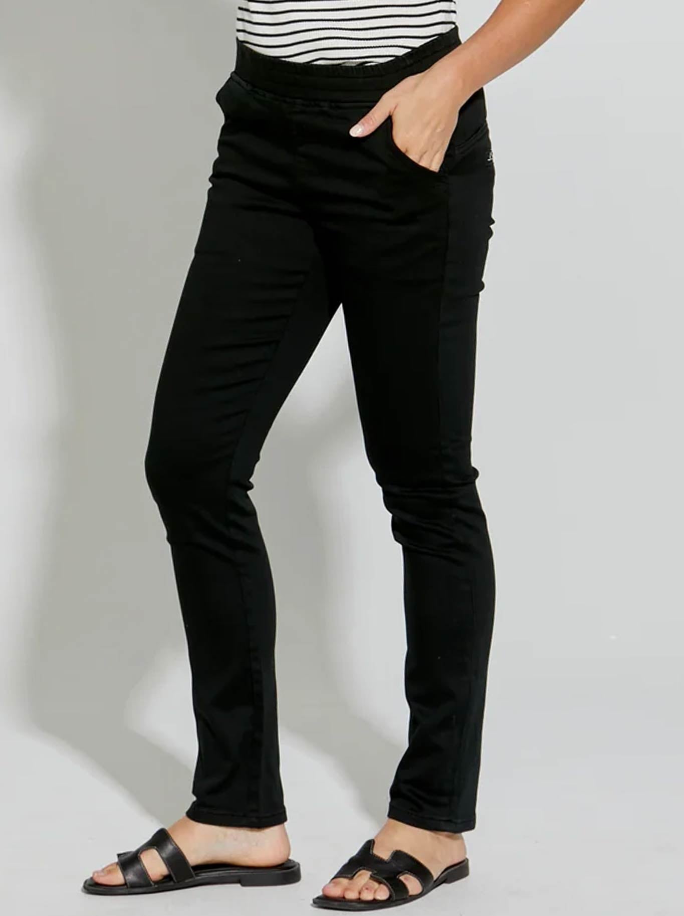 NEW LONDON HEATHROW PULL ON JOGGER JEAN (Black)