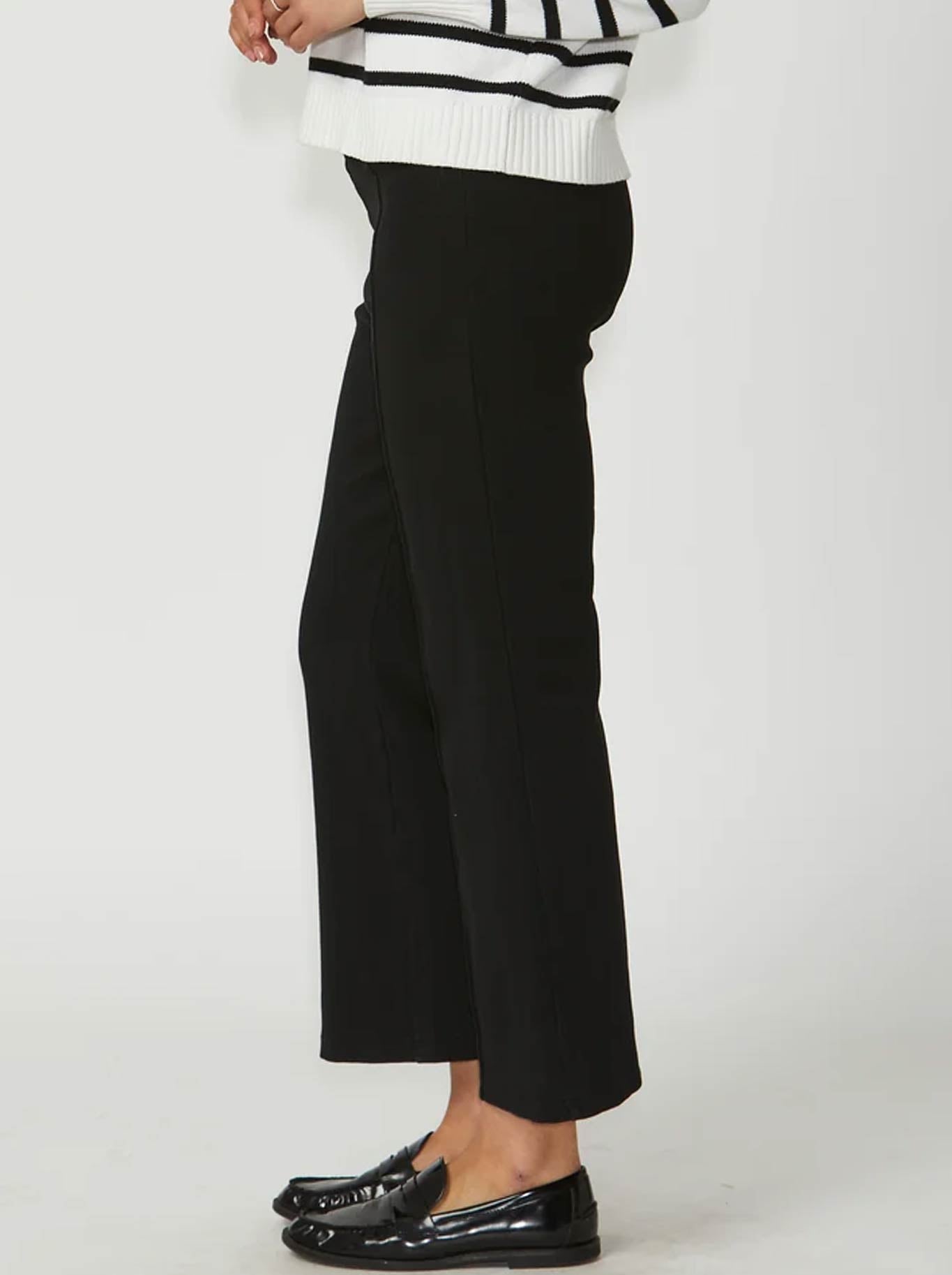 New London Jagger Flare Cropped Pant (Black)