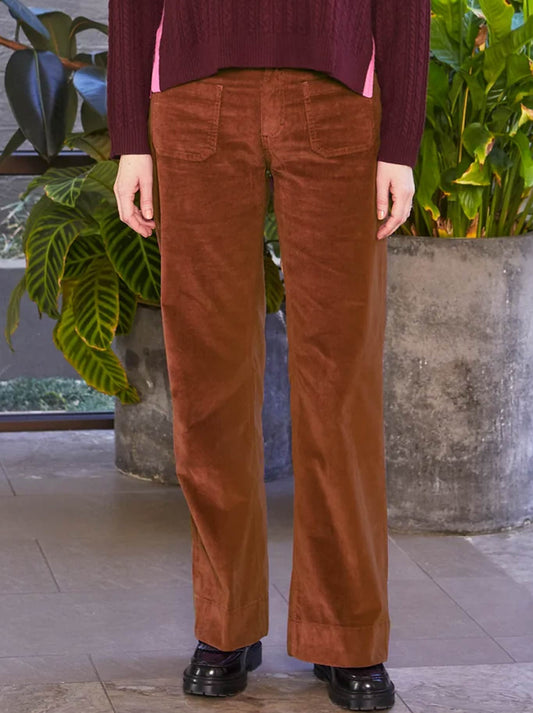 NEW LONDON VICTORY WIDE LEG CORD PANT (Black)