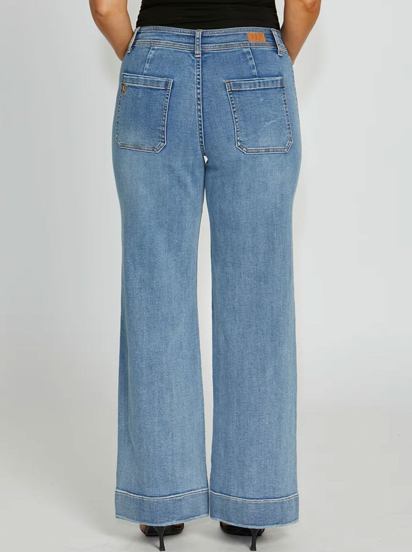 NEW LONDON VICTORY WIDE LEG JEAN (Black)