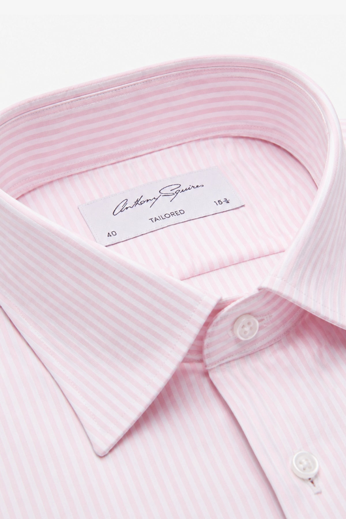 Anthony Squires Nigel Formal Shirt Bengal Stripe (Pink)