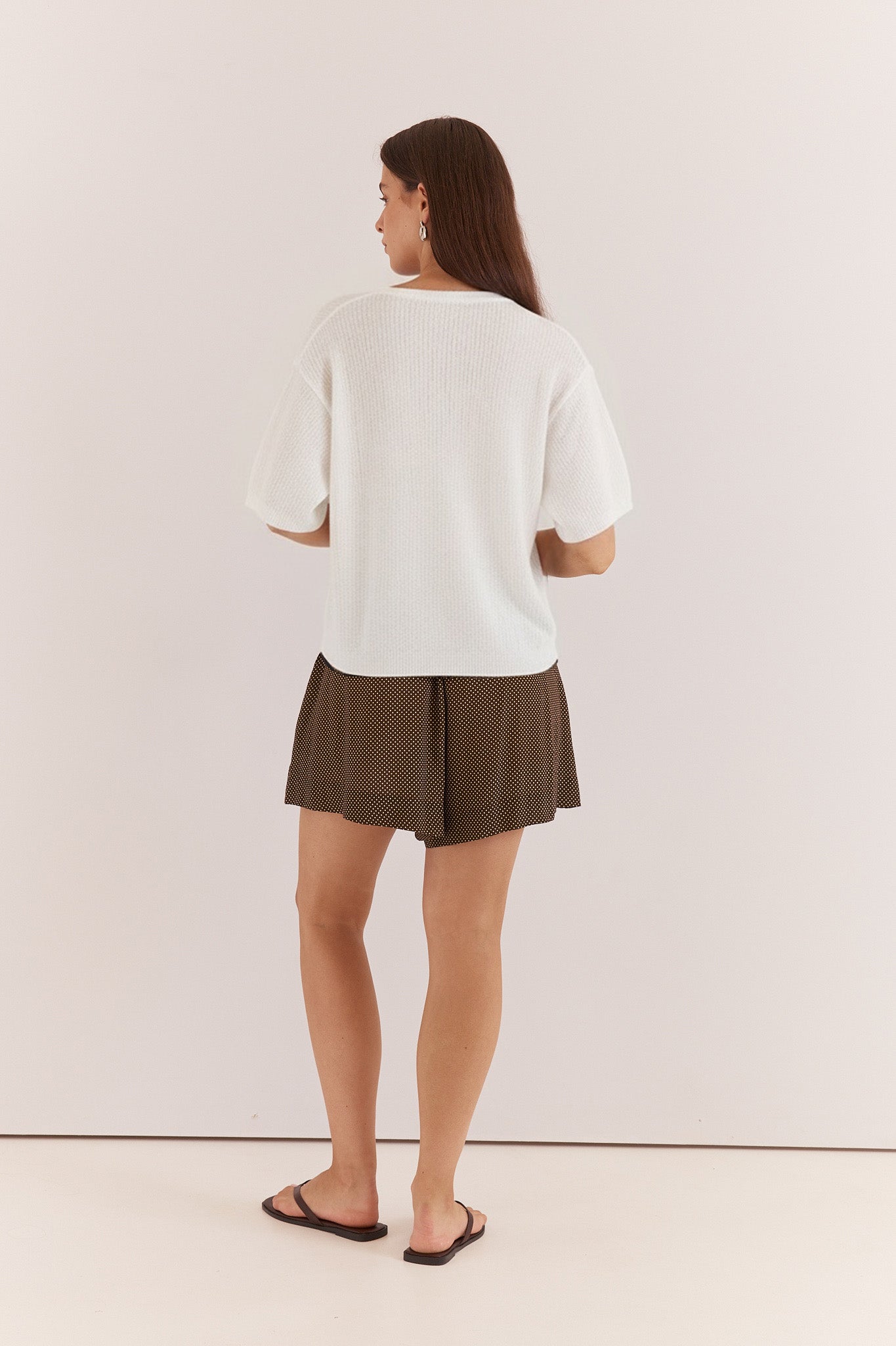 Sass Clothing Noni Relaxed Knit Tee (Off White)