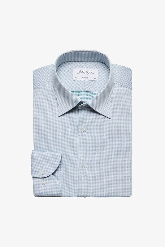 Anthony Squires Norris Formal Shirt Microdesign (Green)
