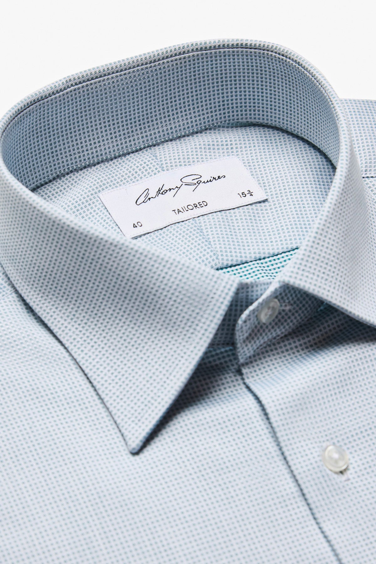 Anthony Squires Norris Formal Shirt Microdesign (Green)