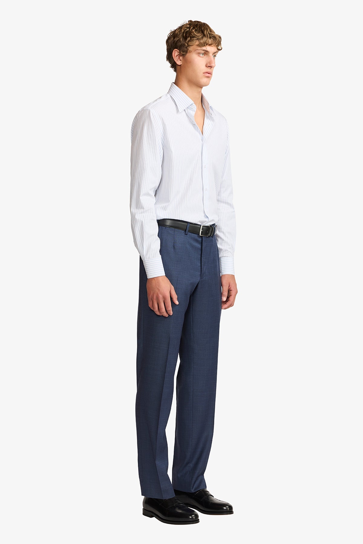Anthony Squires Norris formal shirt stripe (Blue)