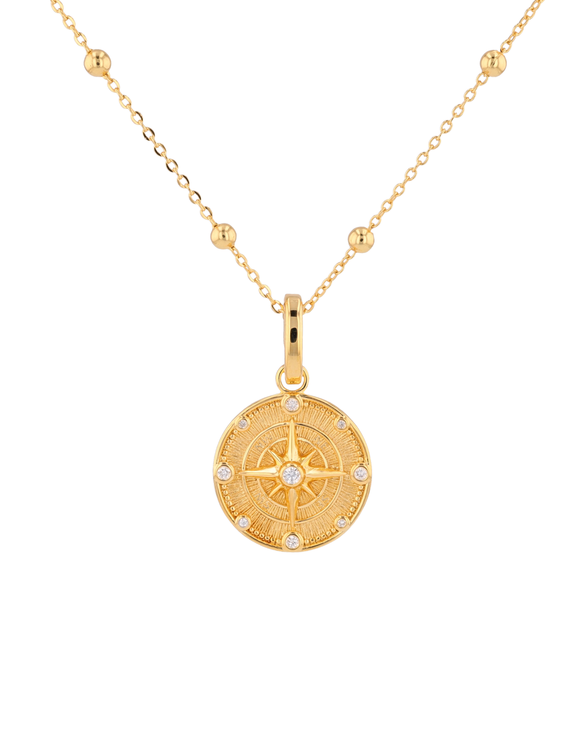 Image of Charms. Product name - Northern Cross Gold Diamond Pendant in colour by brand - LAVANA