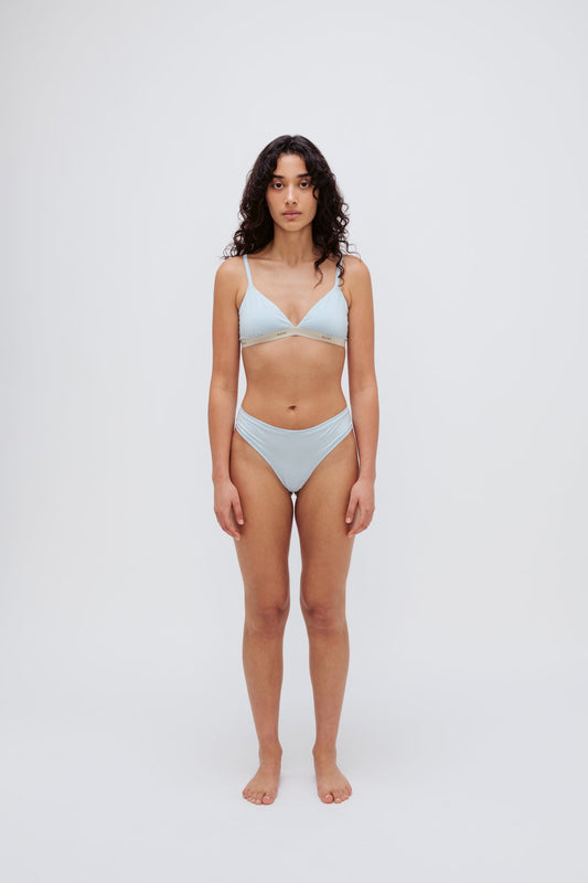 Image of Lingerie. Product name - G-String White in White colour by brand - NUNE