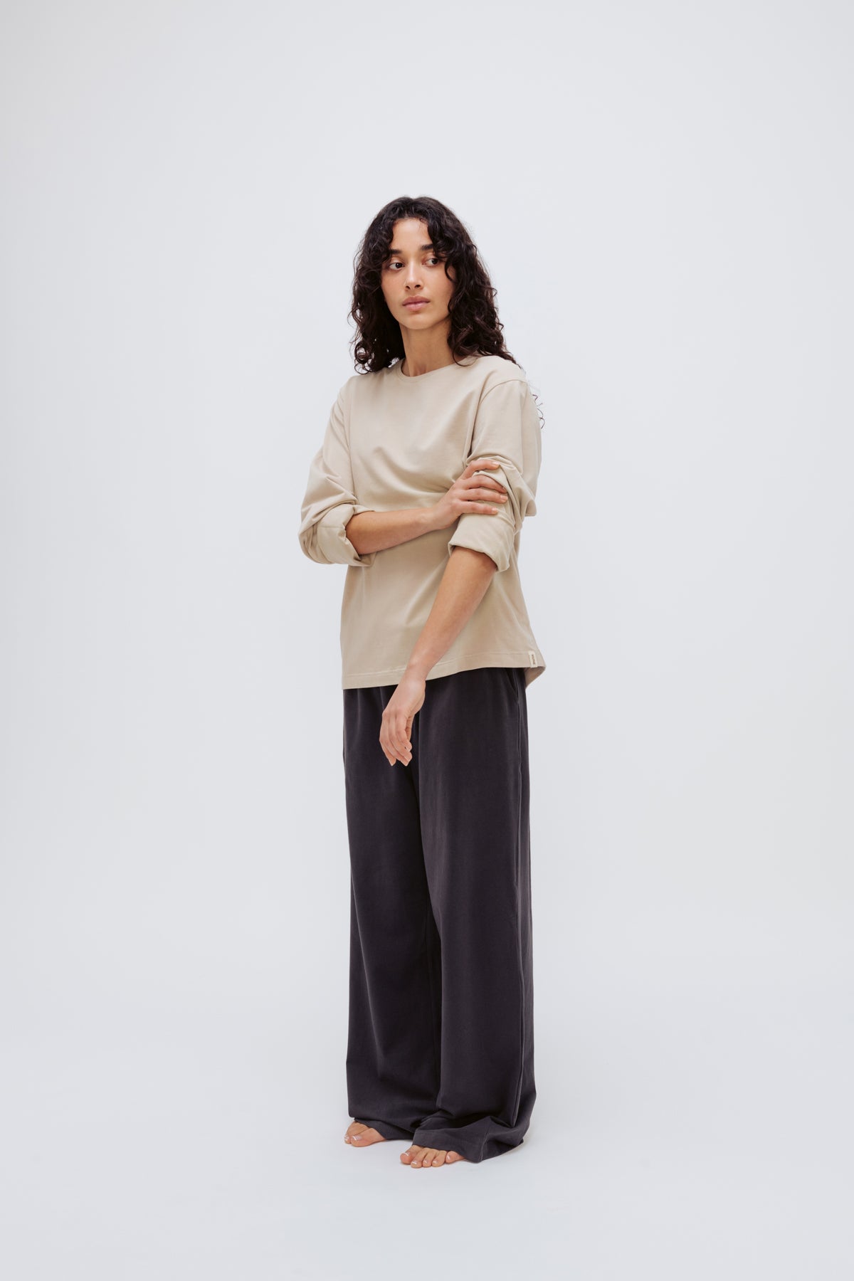 NUNE Cosy Long Sleeve Top (Latte)