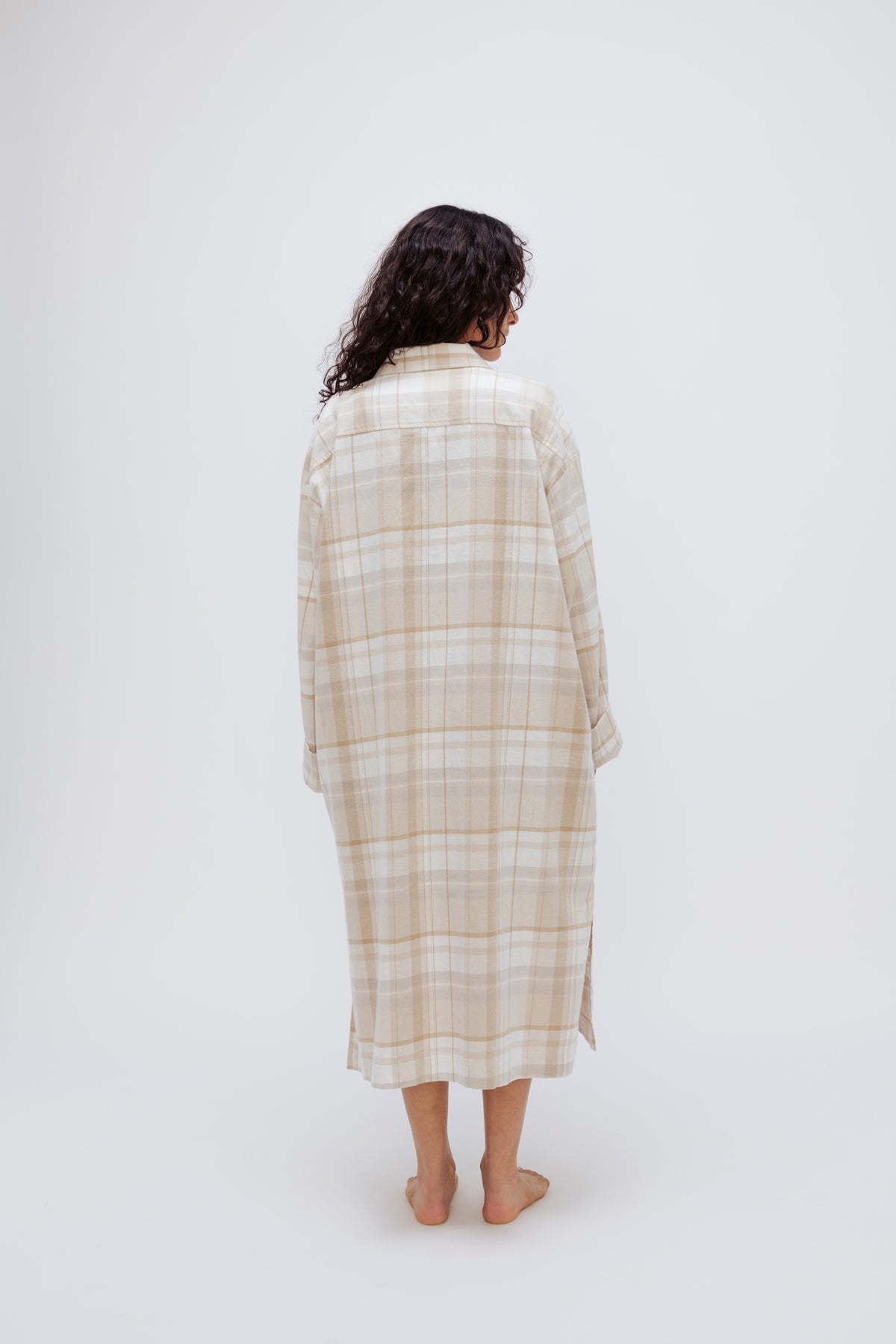 NUNE Long House Shirt (Oat Check)