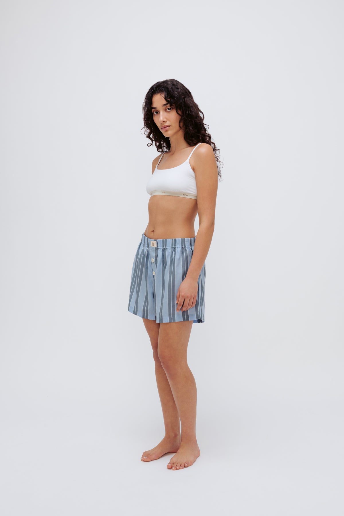 NUNE Square Neck Bralette (White)