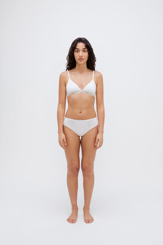 Image of Lingerie. Product name - Mid Rise Brief Latte in Latte colour by brand - NUNE