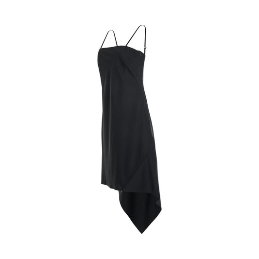HELMUT LANG Scarf Hem Dress (Black)