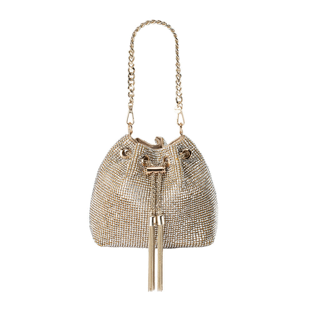 Olga Berg MIRANDA Drawstring Top Handle (Champagne)